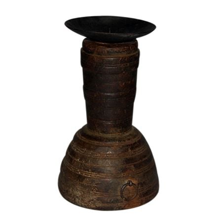 Hand Made Wooden Candle Stand-15